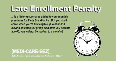 Late Enrollment Penalty Medi Care Eez 123Easy Medicare